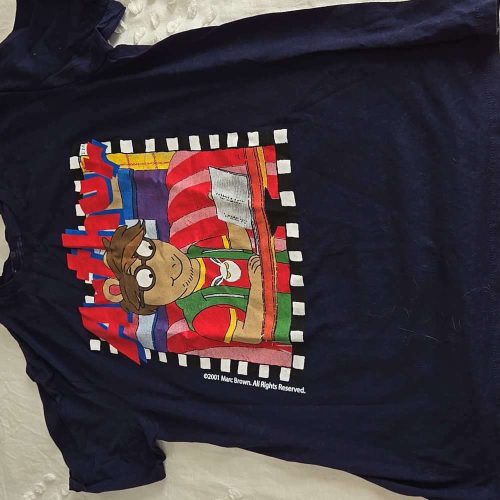 Arthur T-shirt. Large. Navy Blue.
